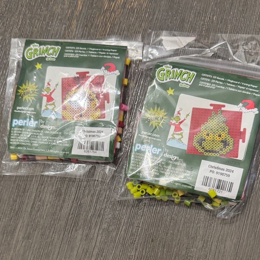 The Grinch Perler Bead Set